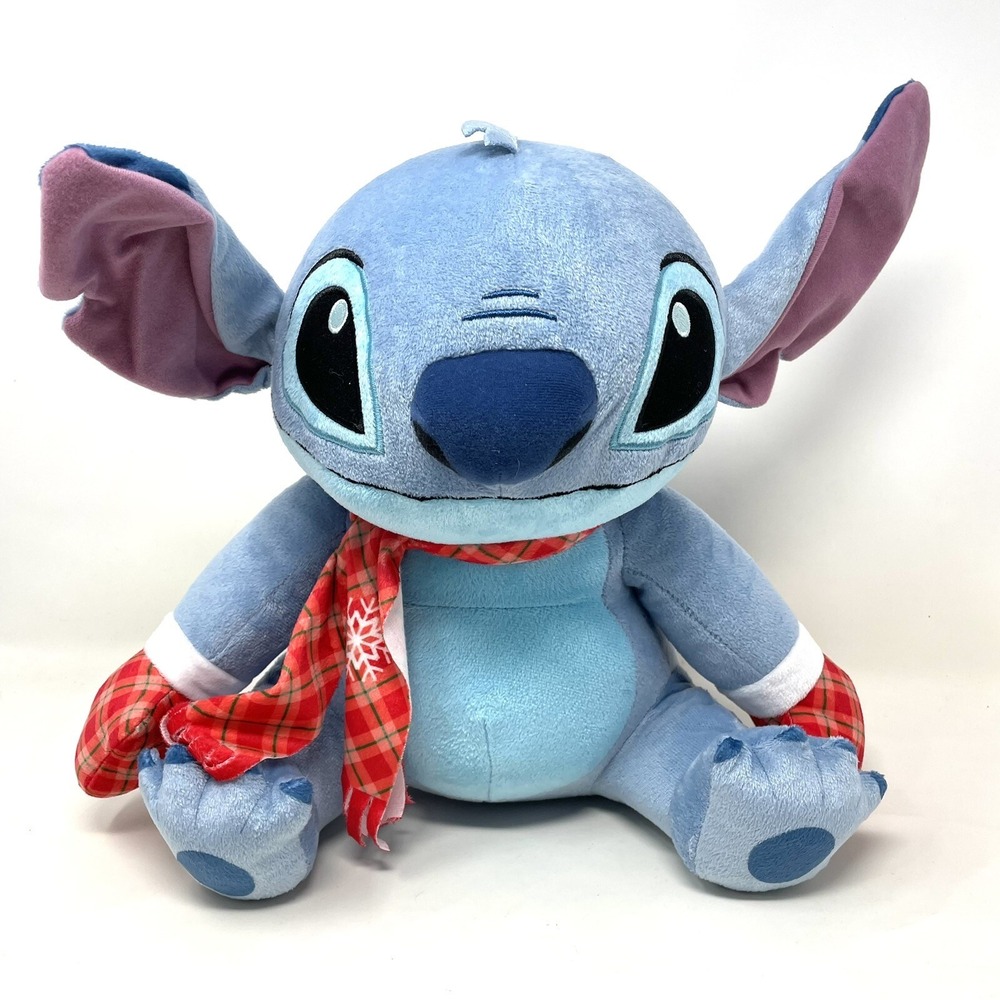 Disney Lilo & Stitch Winter Scarf Mittens Holiday 2022 Macy's Large Plush 12"